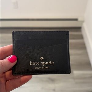 Kate Spade Black Leather Card Holder